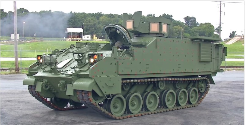 The first Armored Multi-Purpose Vehicle (AMPV) has driven off the BAE Systems production line to be delivered to the U.S. Army. The AMPV is central to the Army’s modernization objectives and comes in five variants. (BAE screen grab)