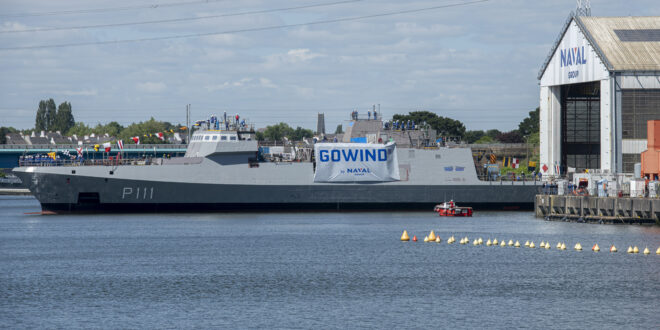 Naval Group launches the second Gowind® corvette for the United Arab Emirates Navy