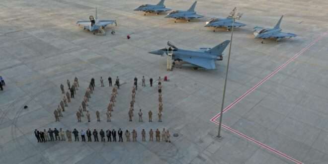 The fifth and sixth Eurofighter Typhoon landed yesterday in Kuwait