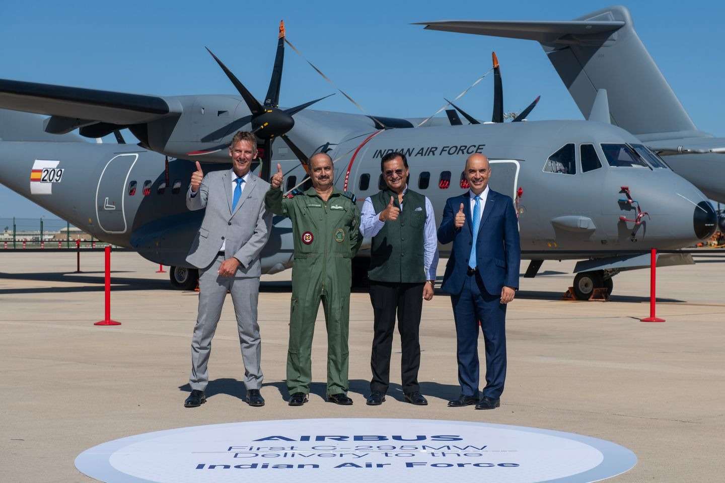 Airbus delivers first C295 to India | Defense Arabia