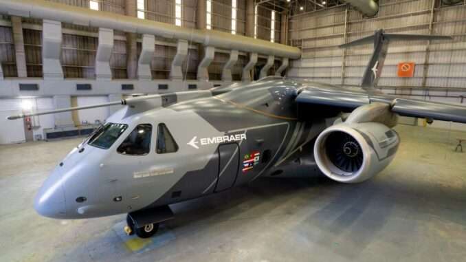 Embraer presents KC-390 Millennium demonstrator aircraft with new visual identity